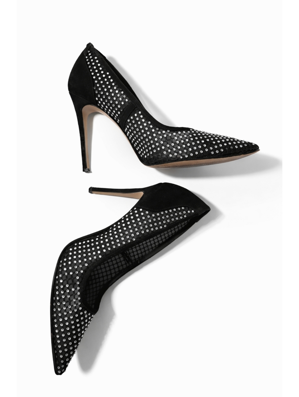 MIX NO. 6 | Dinna Mesh Rhinestone Pumps